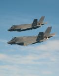 22 August 2012: Marine Corps Maj. C. R. Clift and Navy Lt. Cmdr. Michael Burks flew F-35B test aircraft BF-2 and BF-4 in formation over the Atlantic Test Range. The flight, which originated from NAS Patuxent River, Maryland, tested formation flying qualities at subsonic and supersonic speeds to provide data on F-35B handling characteristics. The 1.9-hour mission marked BF-2 Flight 221 and BF-4 Flight 130.