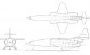 The Lockheed L-225 design concept was the company’s second look at a bomber powered by a small nuclear reactor. Although no engineering reports could be found on this design, which dates back to roughly 1951, dozens of original drawings showing twenty-seven iterations of the basic layout were discovered. Each of the iterations shows the aircraft capable of carrying two missiles, rather than being strictly a bomber. The L-225, had it been built, would have been powered by four nuclear-fueled engines.