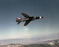 The Thunderbirds performed in the F-105B for a short period in 1964..
