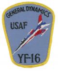 This patch for the F-16 prototype was created during the lightweight fighter competition.