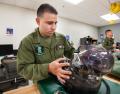 The F-35’s helmet mounted display adds to situational awareness.