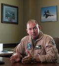 Lt. Col. J. T. “Ty” Bachmann, is the Warlords commander. Bachmann served as an F-35 test pilot early in the program’s history.