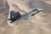 F-22 Over The Dunes