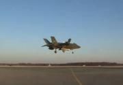 <p>The second F-35B short takeoff/vertical landing jet, BF-2, descends to its first vertical landing on 6 January 2011 at NAS Patuxent River, Maryland. Marine Lt. Col. Fred Schenk piloted the aircraft during the flight, which was the seventy-ninth for BF-2.</p>