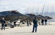   F-35s Line Up At Pax