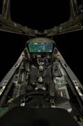 The F-35 cockpit is a generation  beyond preceding aircraft, as large liquid crystal touch-screen displays  feature color-coded symbology, pictographs, and digital information.  Also, the head-up display has been replaced by a helmet-mounted display  as the primary flight reference.