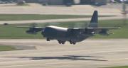 <p>The first flight of the Lockheed Martin HC-130J Combat King II personnel  recovery tanker took place on 29 July 2010 at Dobbins ARB, Georgia. The  aircraft was flown by company pilots Dick Schroeder and Eric Thompson.</p>