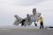 <p>More than 200 members of the F-35 Integrated Test Force from NAS Patuxent River, Maryland, deployed to the USS Wasp [LHD-1] in August 2013 for the second phase of developmental test sea trials for the F-35B.</p>