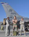 MSgt. Erik Gatson, Capt. Jason Curtis, and SMSgt. Brian Alexander (left to right) deployed to Bagram AB, Afghanistan, in the summer of 2010 from Aviano AB, Italy.