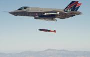 <p>The first in-flight weapons release from an F-35A Lightning II was successfully carried out at China Lake, California, during a test flight on 16 October 2012. US Air Force test pilot Maj. Eric Schultz, flying the F-35A called AF-1, released an inert, instrumented 2,000 pound GBU-31 from the aircraft’s left weapons bay over the Naval Air Warfare Center Weapons Center ranges. The F-35A is designed to carry a payload of up to 18,000 pounds using ten weapon stations. The F-35A features four internal weapon stations located in two internal weapon bays and an additional three external weapon stations per wing if required. During the test, two AIM-9X short range heat-seeking air-to-air missiles were mounted on wing stations.</p>
