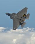 F-35C test aircraft CF-1 is flown back to NAS Patuxent River, Maryland, after performance tests in May 2014.
