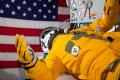 If the cockpit ever loses pressure, the suit is designed to inflate and act as a backup cockpit. Schroeder says, “The spacesuit is like a personal security blanket for pilots. It gives them that extra sense of comfort.”