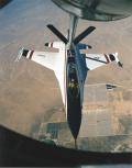 Aerial refueling was used extensively in the final tactical portion of the flight testing for the F-16 MATV to increase the number of engagements per sortie.