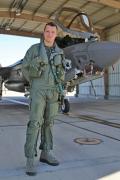 Wing. Cmdr. Jim Beck, the first officer to command a UK F-35 squadron, leads the Black Knights.