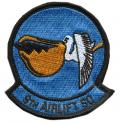 Squadron patch for the 9th Airlift Squadron at Dover. The Proud Pelicans provide worldwide airlift to meet Department of  Defense, Department of State and Presidential mobility requirements.