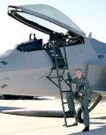 23 November 1998: Air Force pilot Lt. Col. David Nelson pushes the F-22 during a 3.1-hour mission to the 183-flight-hour mark mandated by the US Congress before Congress will release funds needed for long lead items for the first six Lot 1 production F-22s.