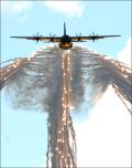 1 January 2009: RAAF C-130J Super Hercules deploys flares.